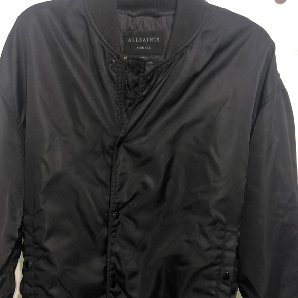 All Saints Italian Cloth Kitson Bomber Jacket - Picture 3 of 6